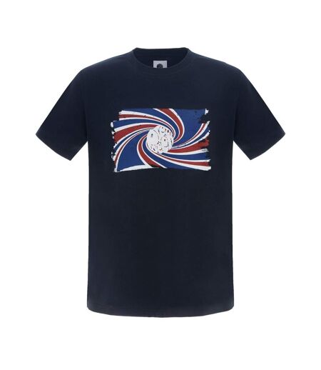 T-shirt Motif/style Tourbillon Homme Bleu Marine Pretty Green