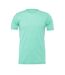 T-shirt adulte turquoise chiné Bella + Canvas-1