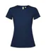 Womens/ladies Estoril Short-sleeved T-shirt Navy Blue Roly-1