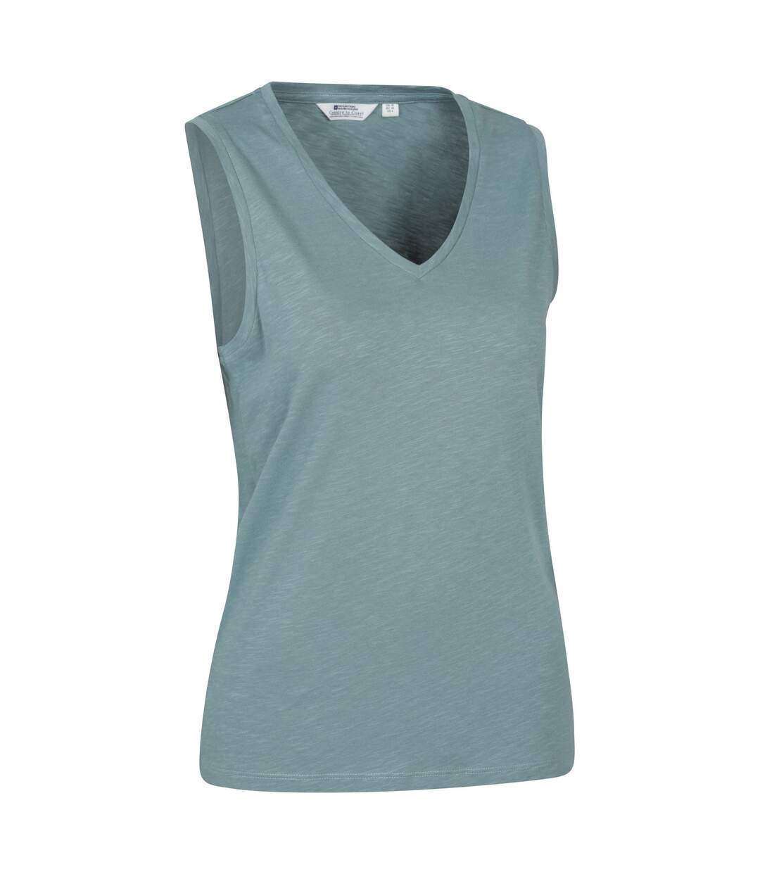 Womens/ladies whitley v neck vest top pale green Mountain Warehouse-3