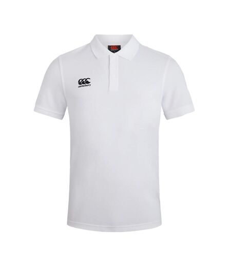 Polo manches courtes waimak homme blanc Canterbury