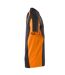 Mens Accelerate Safe Hi-vis Polo Shirt Dark Navy Orange Mascot-3