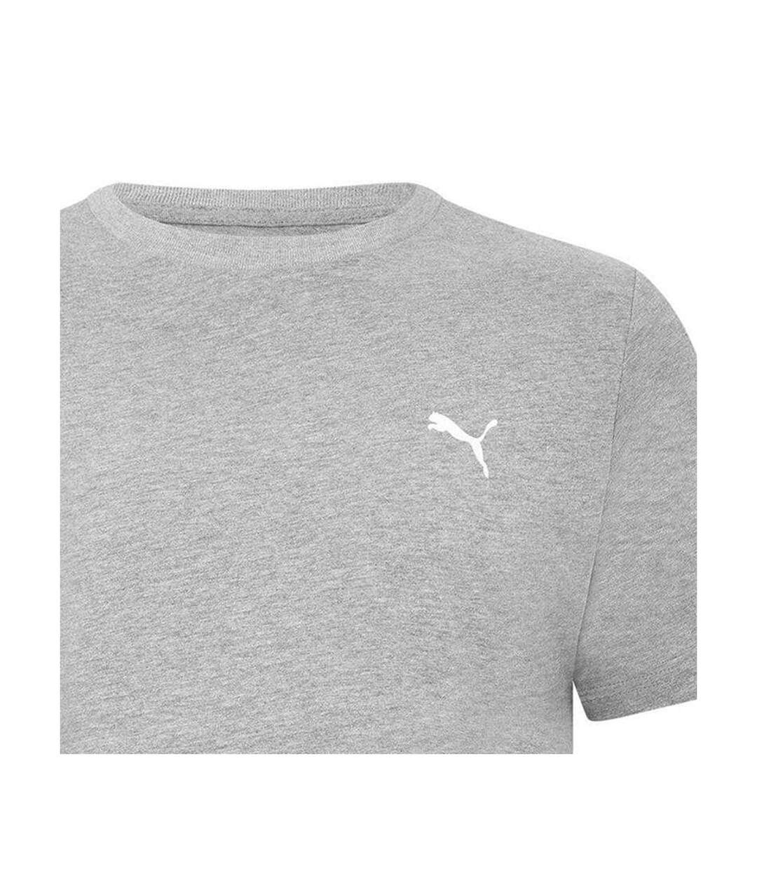 Mens Blank Base T-shirt Grey Heather Puma-3