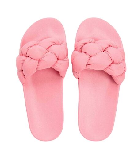 Claquettes Motif/style Tressé Femme Rose Tommy Jeans