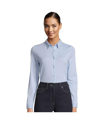 NEOBLU Womens/Ladies Balthazar Jersey Long-Sleeved Shirt (Soft Blue)