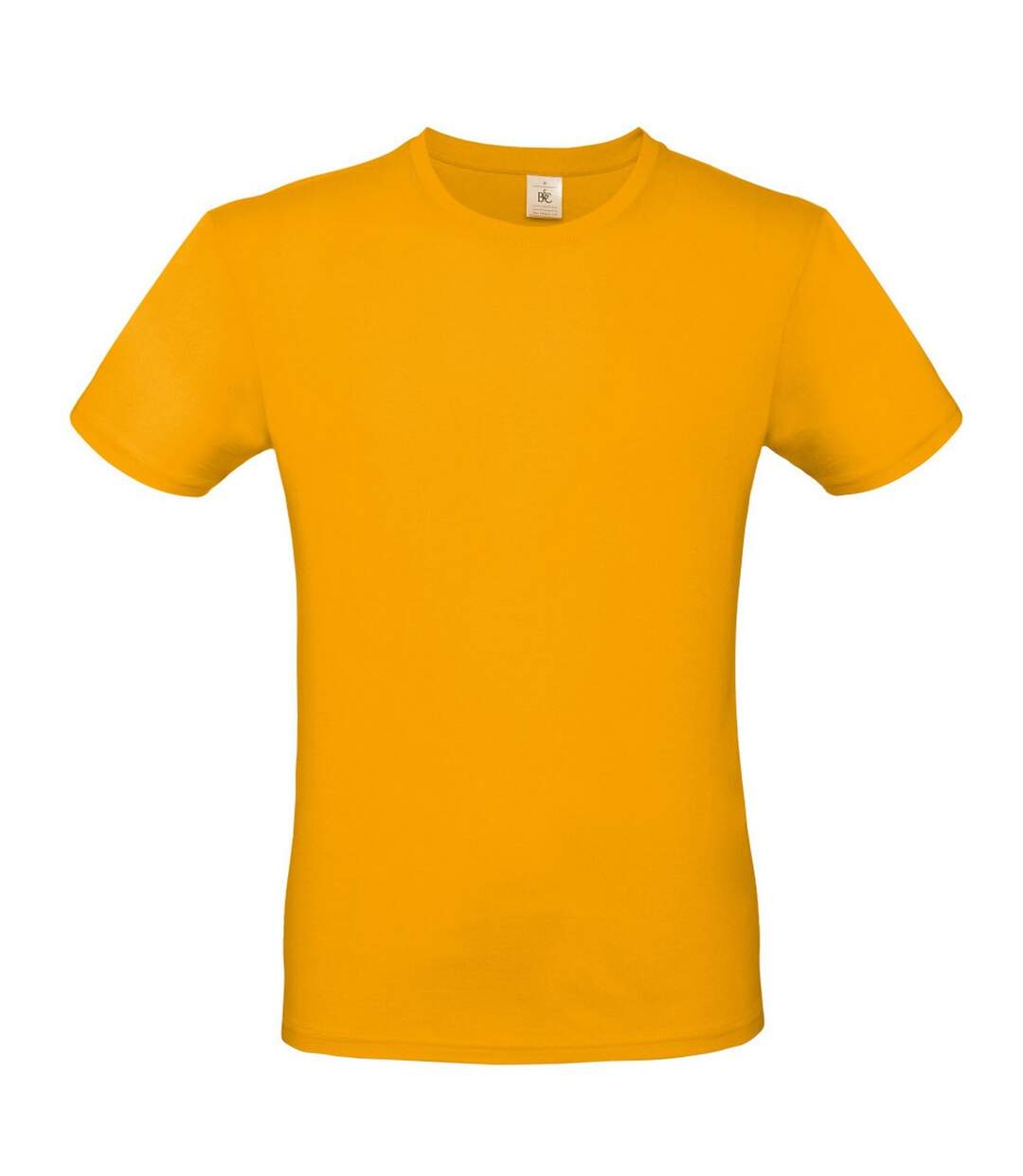 T-shirt manches courtes homme jaune orangé B&C