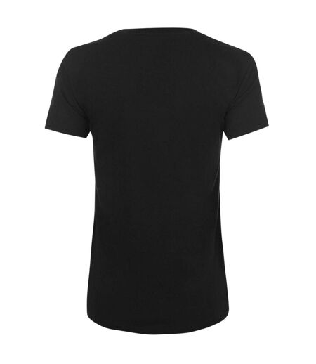 Womens/ladies Batwing Logo T-shirt Black Levis