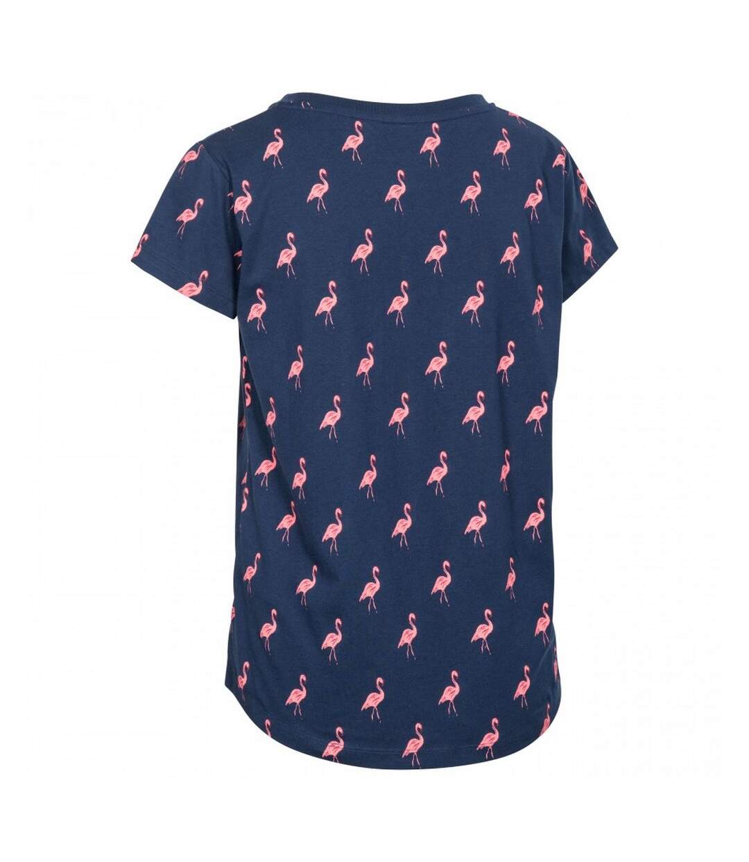 Trespass Womens Carolyn Short Sleeved Patterned T Shirt (Navy Flamingo) - UTTP4702