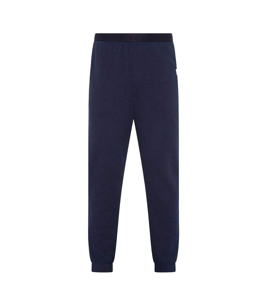 Mens Lettering Crew Neck Regular Long Pyjama Set Navy Ted Baker-3