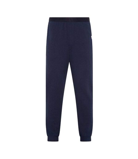 Mens Lettering Crew Neck Regular Long Pyjama Set Navy Ted Baker