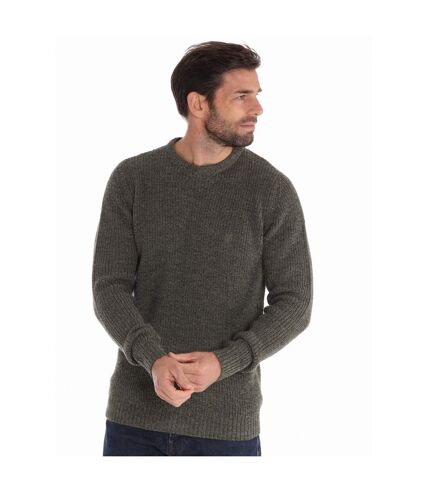 Pull col rond maille perlée