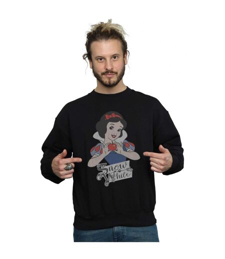 Disney Princess Mens Snow White Apple Sweatshirt (Black)