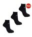 Pack Of 3  Mens Logo Trainer Socks  Black Everlast-1