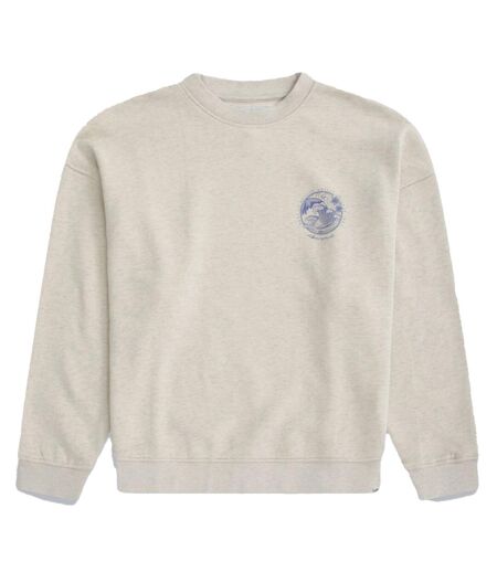 Womens/ladies Dakota Falmouth Sweatshirt Light Beige Animal