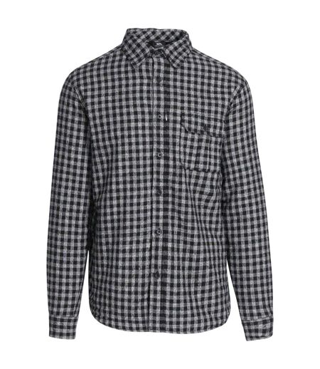 Mens Checked Regular Shirt Black Trespass