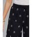 Pantalon large coton brodé taille élastiquée-4