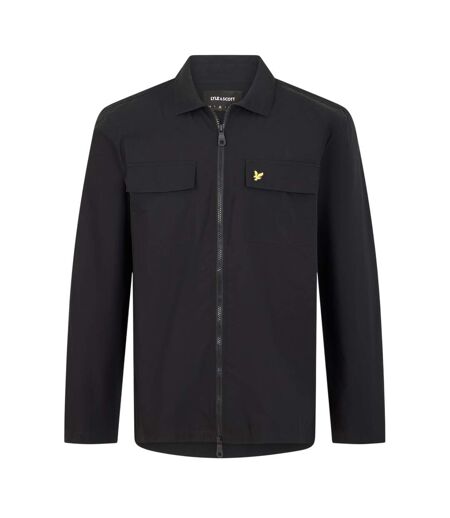 Veste-chemise Unie À Fermeture Éclair Homme Noir Lyle & Scott