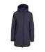 Womens/ladies Overcast Press Stud Raincoat Navy Trespass-2