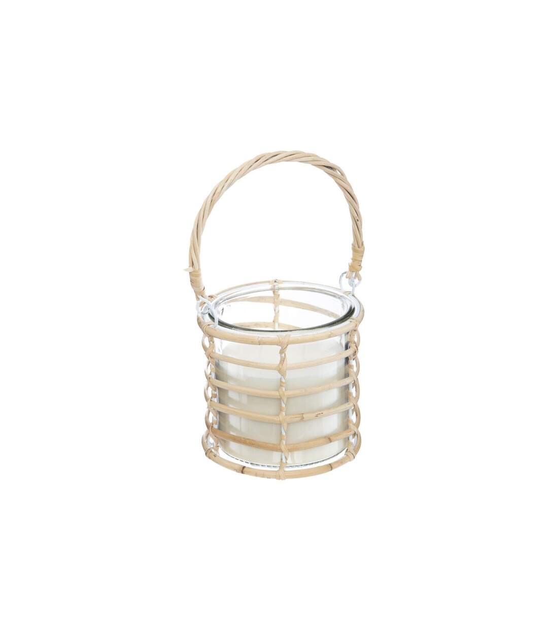 Bougie Parfumée en Verre Rotin 430g Citron-1