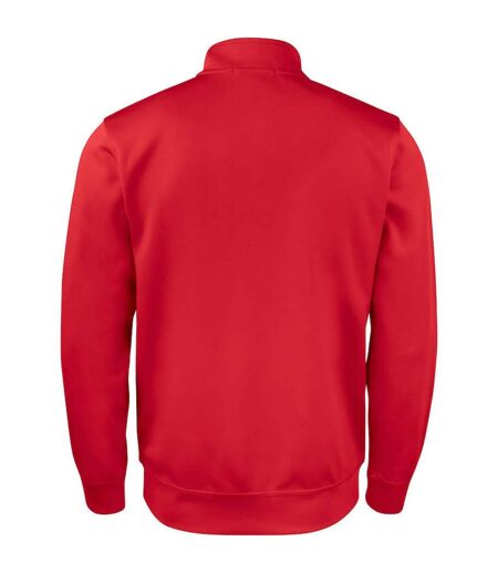 Mens Basic Active Cardigan Red Clique