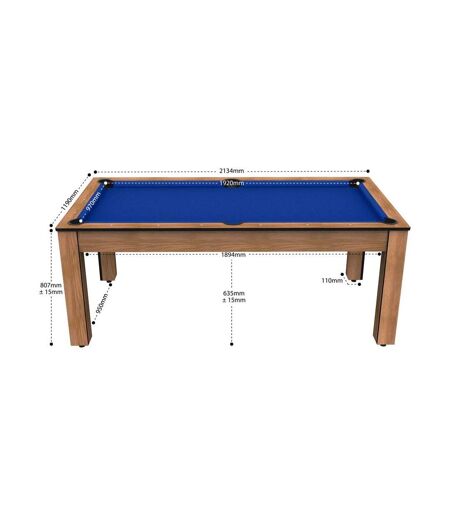 Billard convertible table 8 personnes Arizona + plateau 2 en 1 + pack d'accessoires