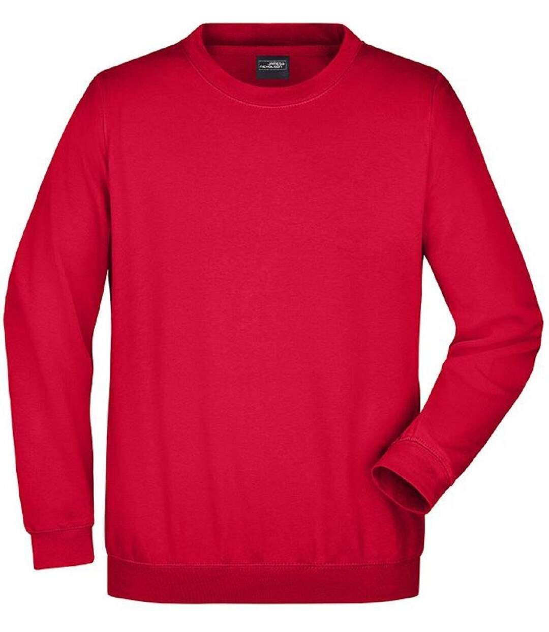 Sweat-shirt col rond - JN040 - rouge - mixte homme femme