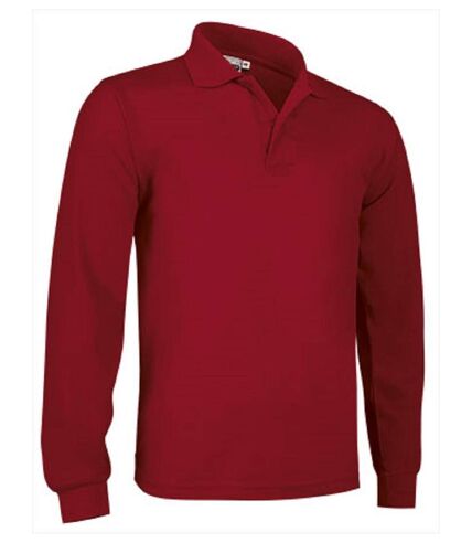 Polo manches longues - Homme - réf PREDATOR - rouge
