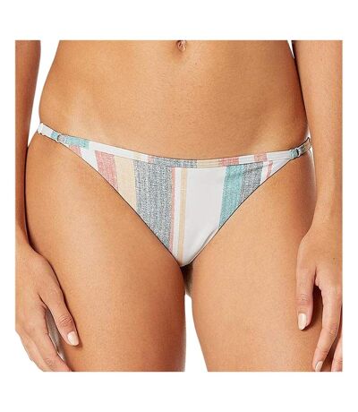 Bas de Bikini Blanc à rayures Femme Roxy Printed Beach Classics - M