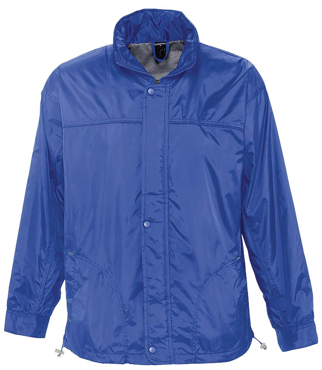 Veste coupe-vent imperméable doublé jersey - 46000 - bleu roi - mixte homme femme-2