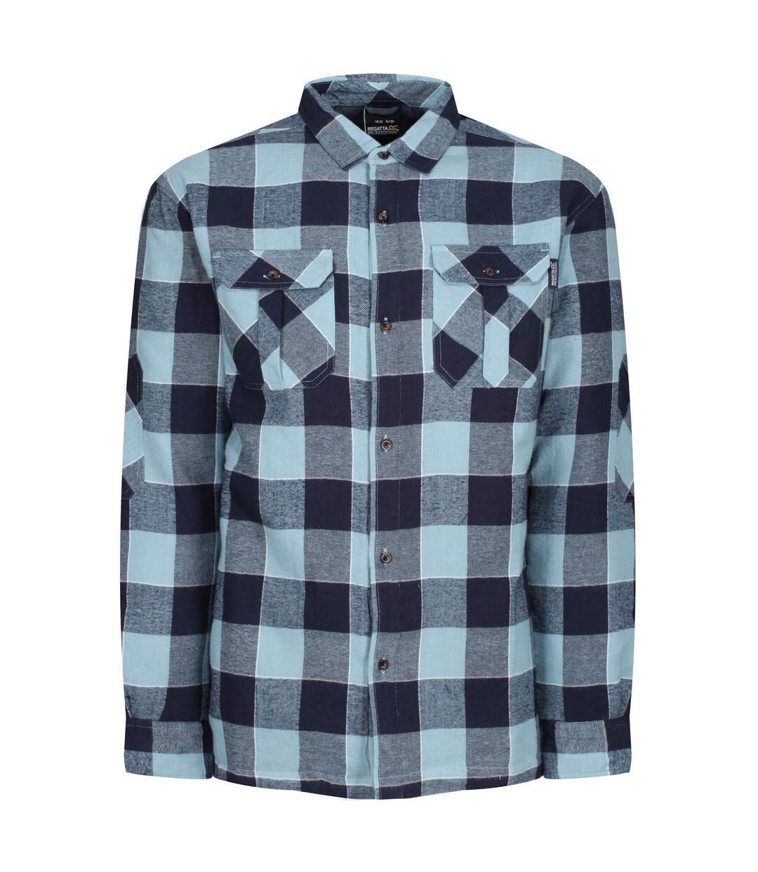 Mens shelford checked padded shirt blue Regatta