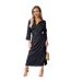 Robe Chemisier Mi-longue Femme Noir AX Paris-2