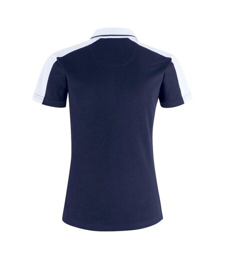 Clique Womens/Ladies Pittsford Polo Shirt (Dark Navy/White) - UTUB532