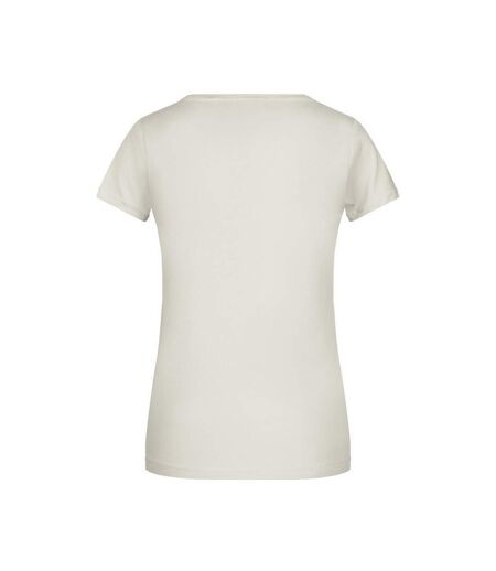 T-shirt Basic Femme Beige Pâle James And Nicholson