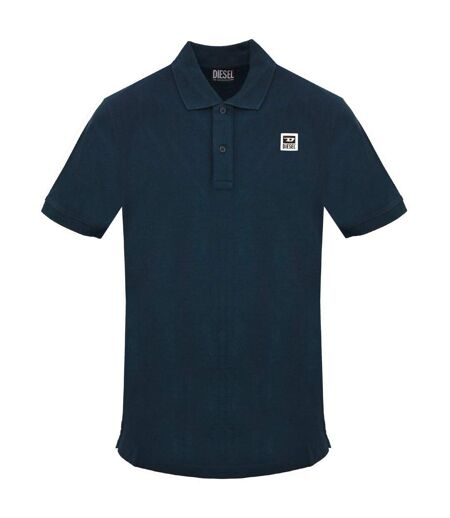 Polo Motif/style Petit Logo Total Eclipse Homme Bleu Marine Diesel