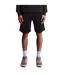 Mens Fleece Plain Sweat Shorts Jet Black Lyle & Scott-2