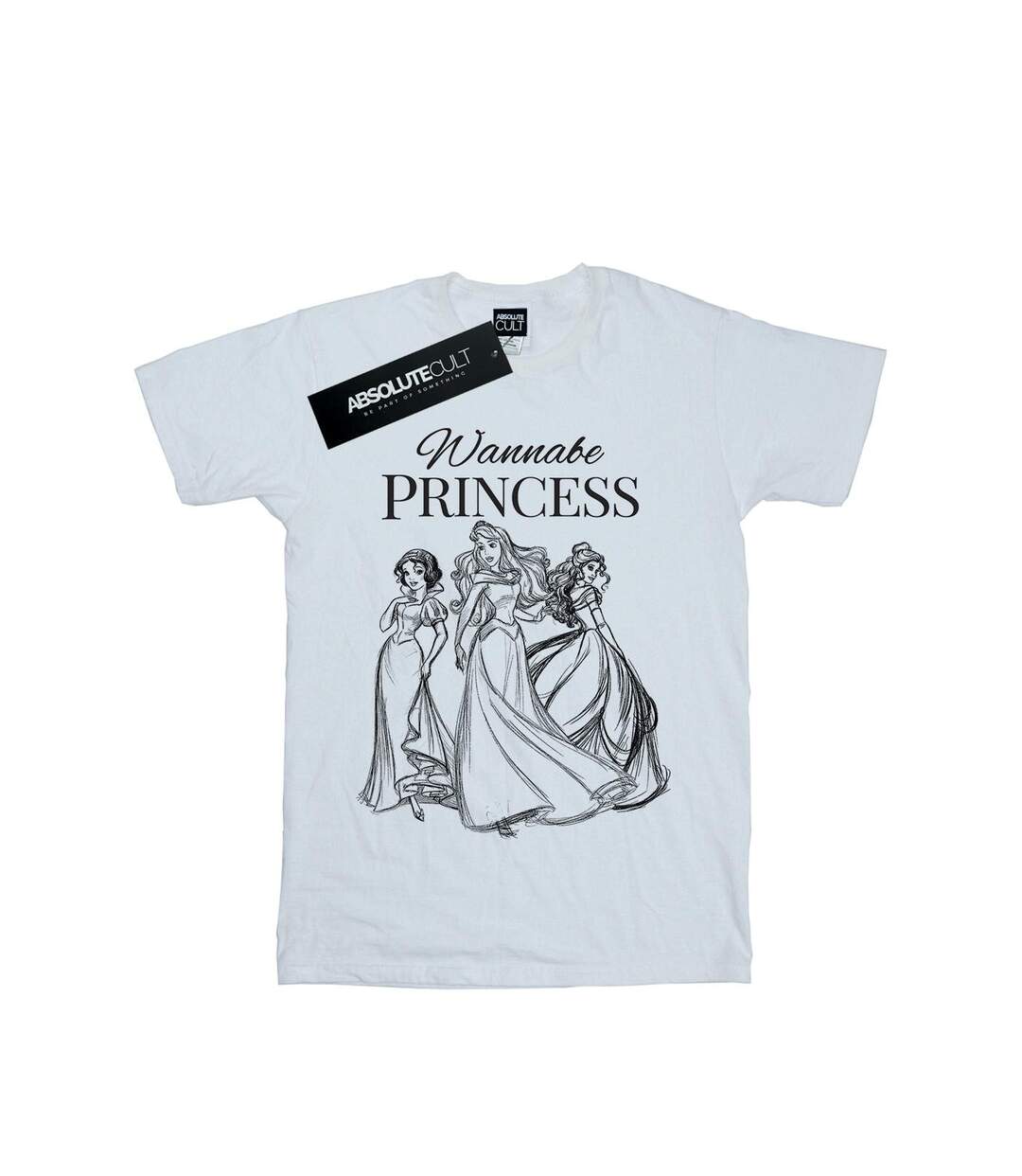 Disney Princess - T-shirt WANNABE PRINCESS - Femme (Blanc) - UTBI42657-1