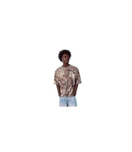 Mens Camo Oversized T-shirt Green Camo Represent