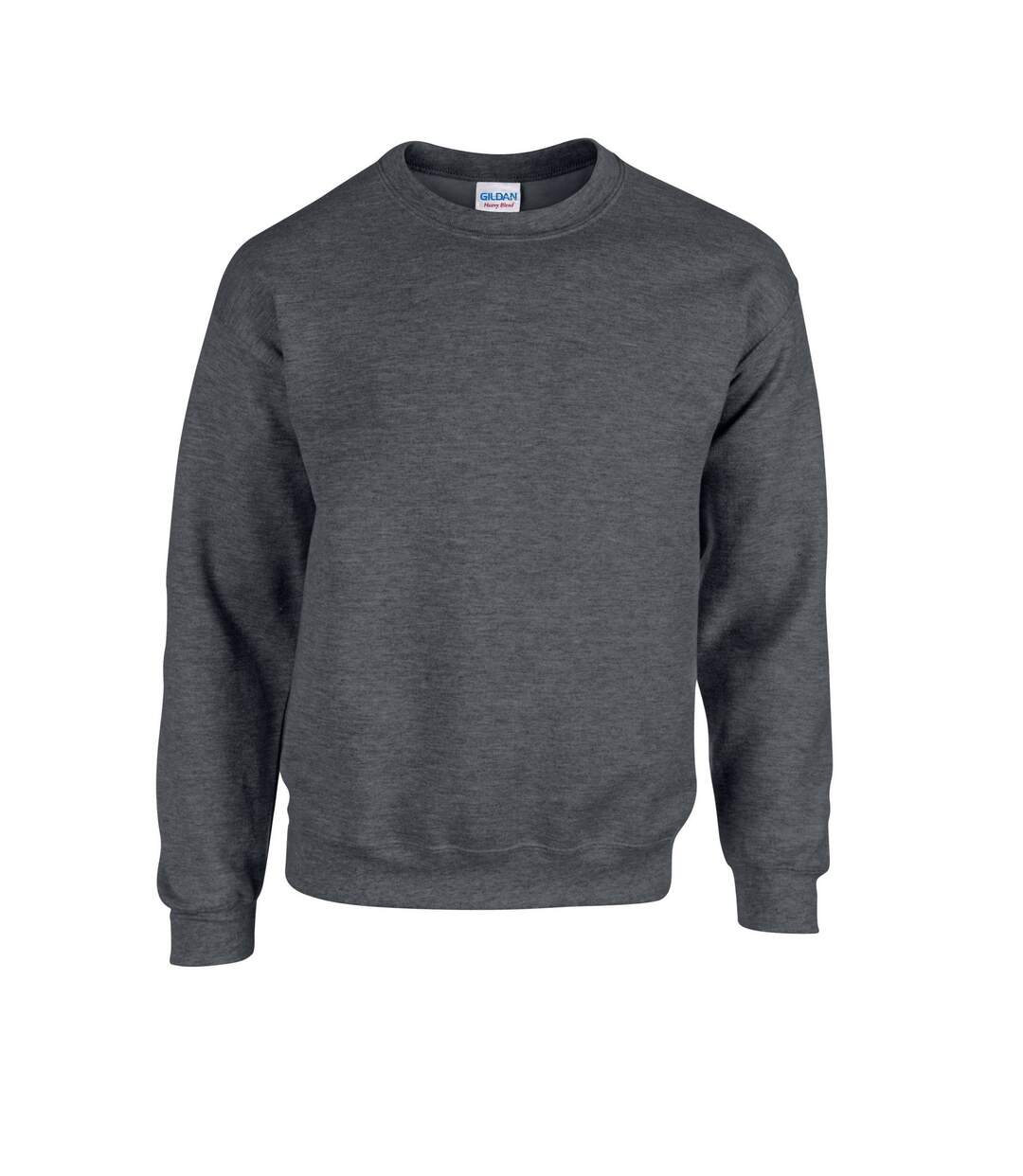 Sweat Homme Gris Foncé Chiné Gildan-1