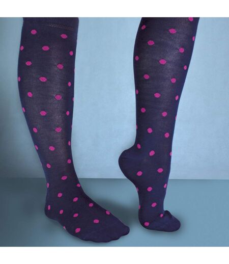 2 Pack Ladies Rainbow Patterned Knee High Bamboo Socks
