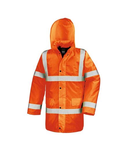 SAFE-GUARD by Result Mens Motorway Jacket (Orange) - UTBC5661