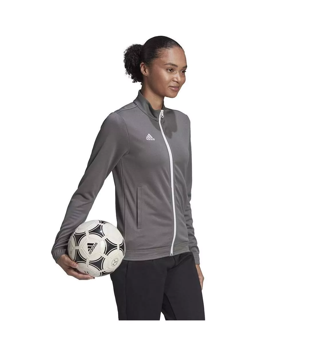 Veste De Survêtement Entrada Femme Gris Adidas-1