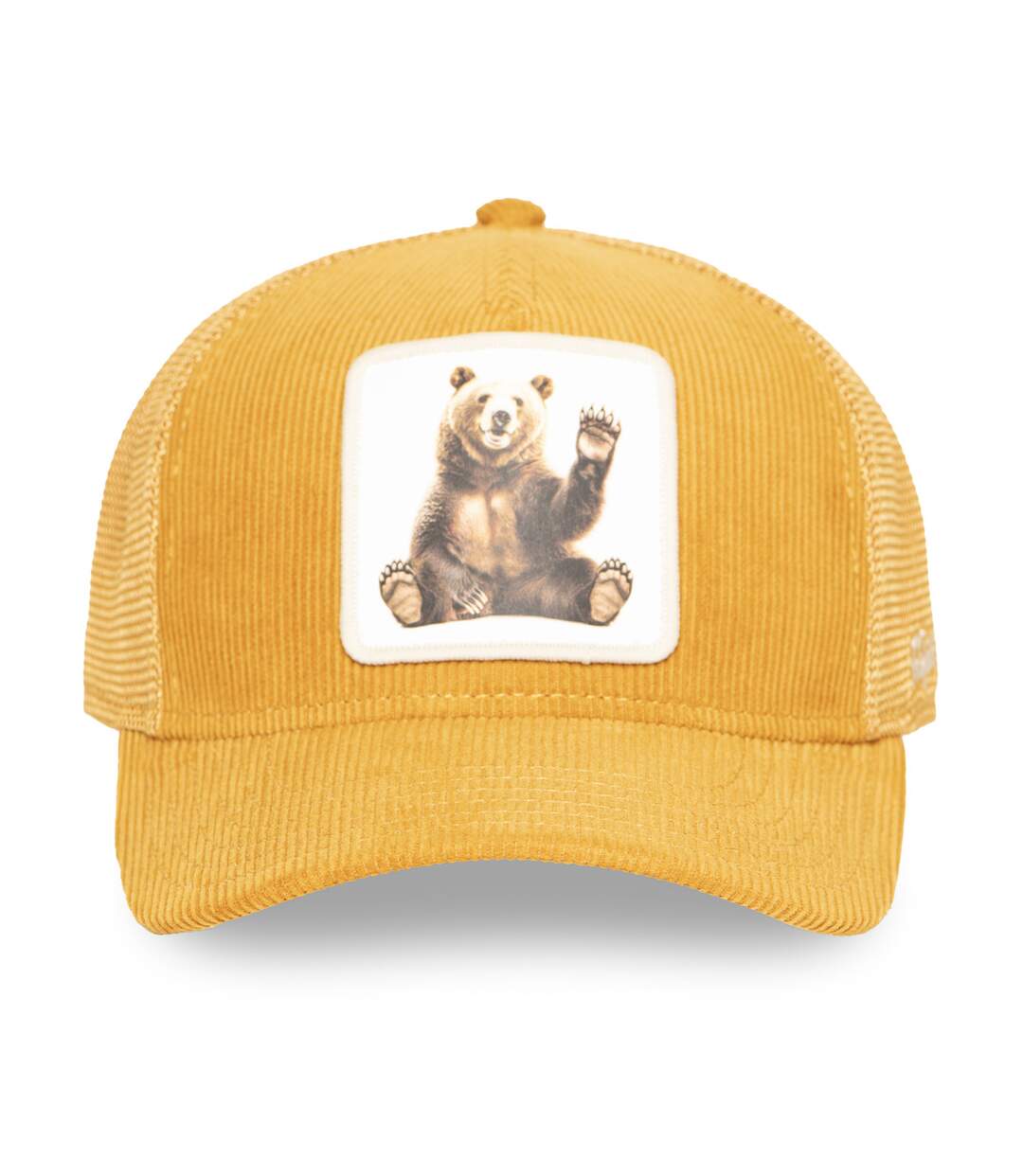 Casquette trucker avec filet en velours Bear Honey Hunter Hatfield-1