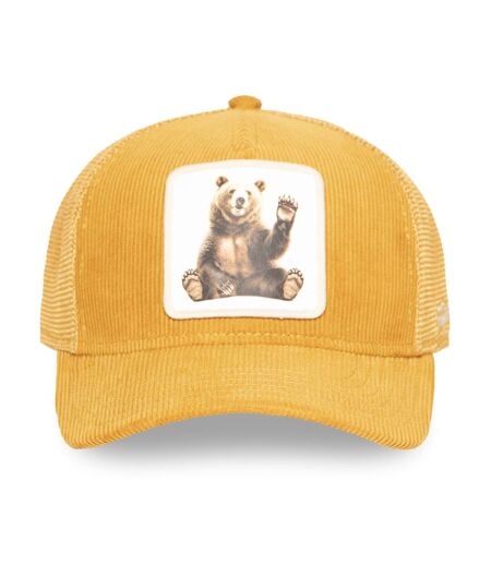 Casquette trucker avec filet en velours Bear Honey Hunter Hatfield