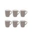 Lot de 6 Mugs Colorama 38cl Gris