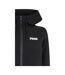 Womens/ladies Logo Hooded Regular Sweat Jacket  Black Puma-2