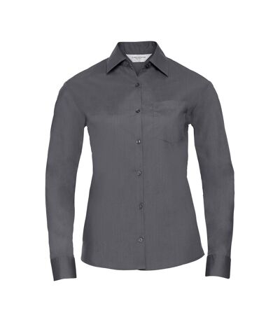 Chemisier Classic Femme Gris Foncé Russell Collection