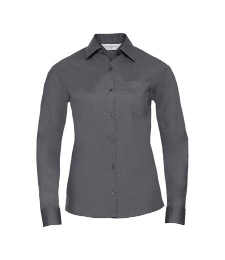 Chemisier Classic Femme Gris Foncé Russell Collection