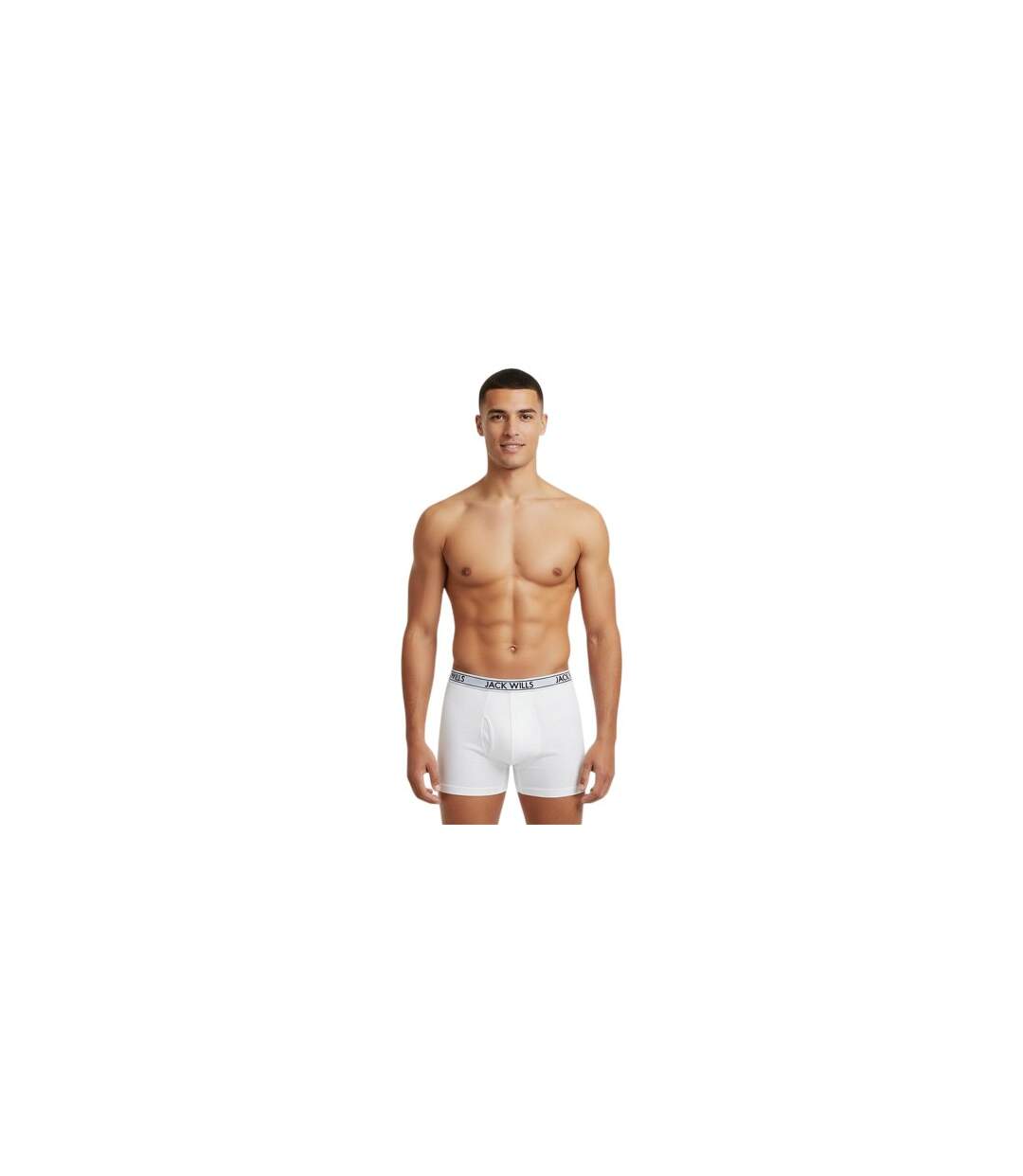 Pack Of 3  Mens Boxer Shorts  White Jack Wills-1