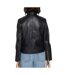 Veste en cuir noir femme schott lola-2