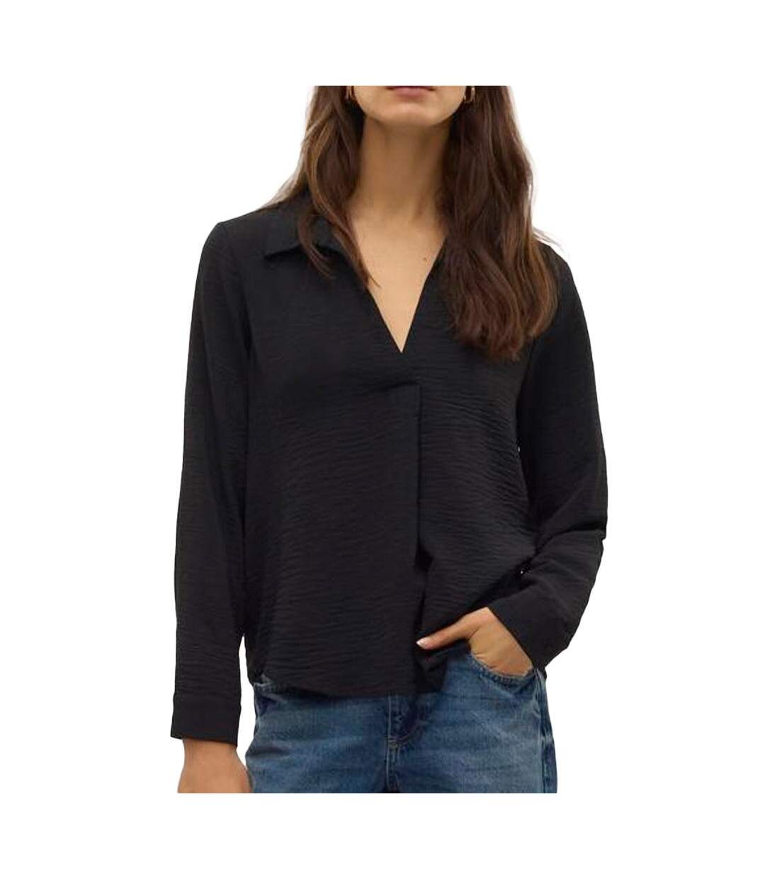 Blouse Noire Femme Vero Moda Malva - S